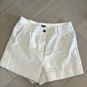 Structured linen shorts from j crew summer 2024